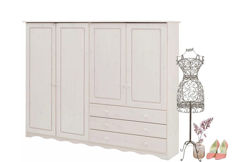 Naoki TV-skap 185 cm - Hvit - Møbler - TV- & Mediamøbler - TV-skap