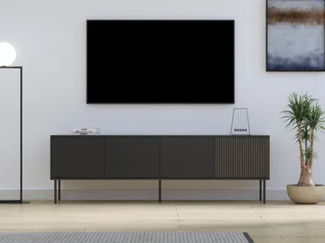 TV-skap Notte Svart, valnøtt - Svart, valnøtt - Møbler - TV- & Mediamøbler - TV-skap