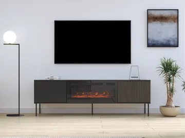 TV-skap Notte Svart, valnøtt - Svart, valnøtt - Møbler - TV- & Mediamøbler - TV-skap