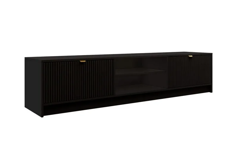 Novaj TV-skap 180 cm - Svart - Møbler - TV- & Mediamøbler - TV benk & mediabenk