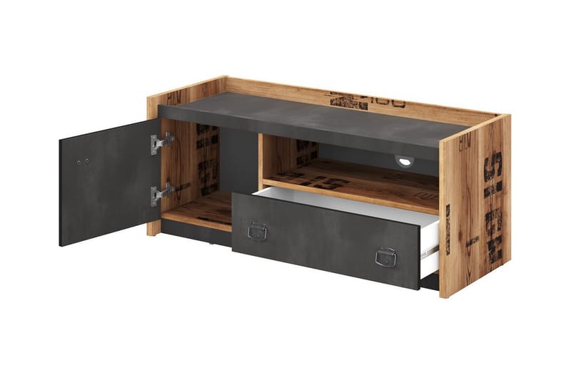 Rathmore TV-skap 110 cm - Grå - Møbler - TV- & Mediamøbler - TV-skap