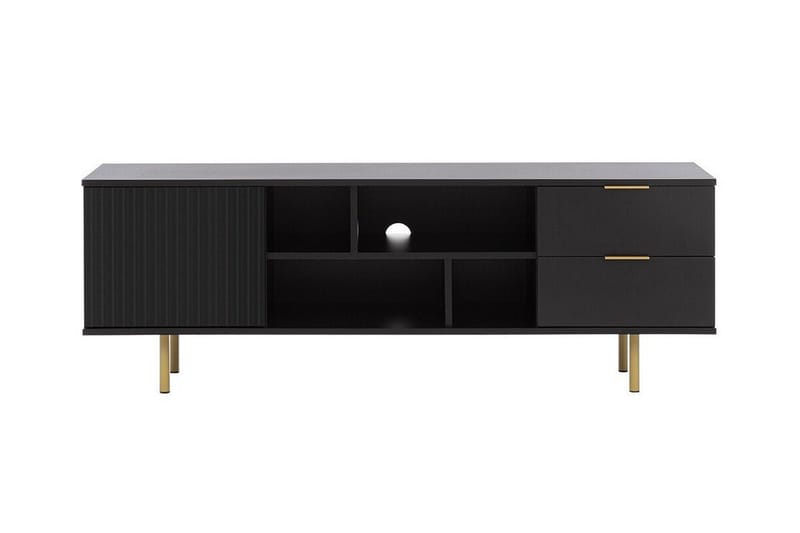 Staffin TV-benk 150 cm - Svart - Møbler - TV- & Mediamøbler - TV-skap