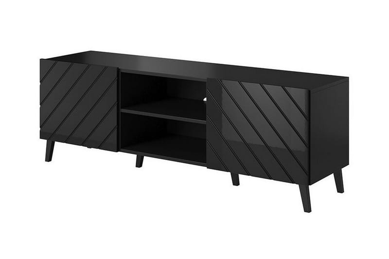 Strontian Tv-skåp 150 cm Scandinavian Choice Black - Møbler - TV- & Mediamøbler - TV-skap
