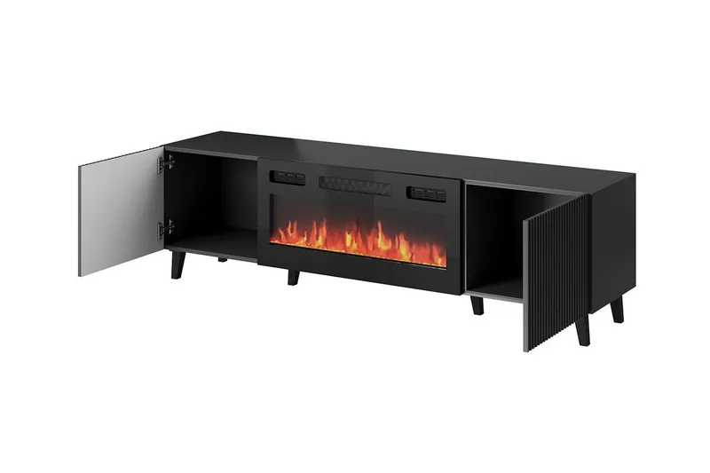 Strontian Tv-skåp 181 cm Scandinavian Choice Anthracite - Antrasitt - Møbler - TV- & Mediamøbler - TV benk & mediabenk