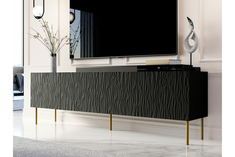 Strontian Tv-skåp 190 cm Scandinavian Choice Black - Møbler - TV- & Mediamøbler - TV-skap