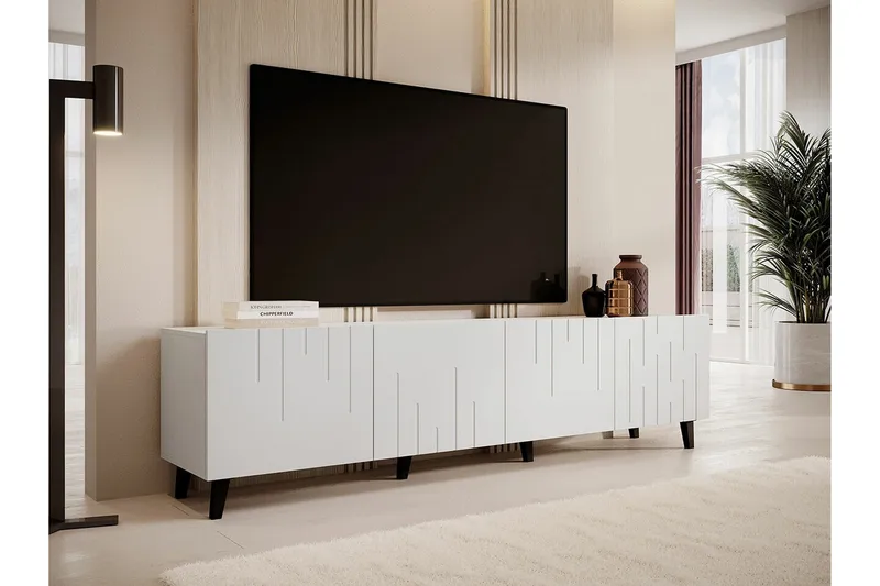 Strontian Tv-skåp 200 cm Scandinavian Choice White - Møbler - TV- & Mediamøbler - TV-skap