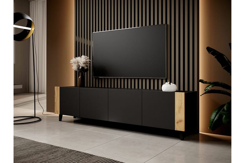 Strontian Tv-skåp 201 cm Scandinavian Choice Black - Møbler - TV- & Mediamøbler - TV-skap