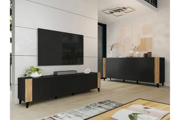 Strontian Tv-skåp 201 cm Scandinavian Choice Black - Møbler - TV- & Mediamøbler - TV-skap