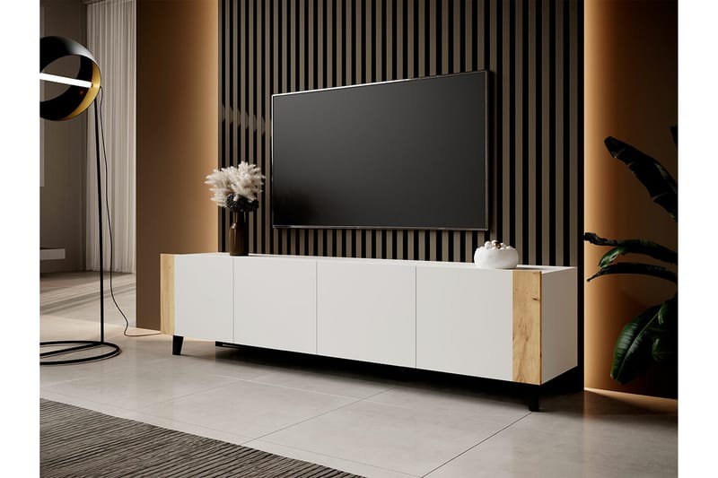 Strontian Tv-skåp 201 cm Scandinavian Choice White - Møbler - TV- & Mediamøbler - TV-skap