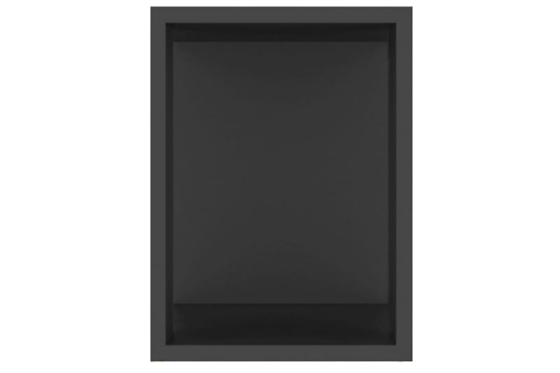 TV-benk svart 80x24x32 cm sponplate - Svart - TV-skap