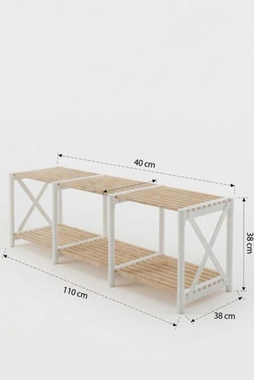 TV Stand Hanah Home Hvit - Møbler - TV- & Mediamøbler - TV benk & mediabenk