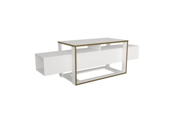 Urt TV-benk 160 cm - Gull/Hvit - Møbler - TV- & Mediamøbler - TV benk & mediabenk