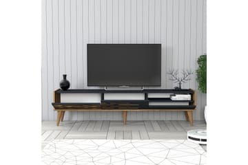 Valensiya TV-benk 180 cm - Valnøtt/Antrasitt - Møbler - TV- & Mediamøbler - TV benk & mediabenk