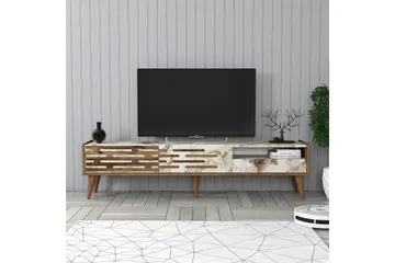 Valensiya TV-benk 180 cm - Valnøtt/Hvit - Møbler - TV- & Mediamøbler - TV benk & mediabenk