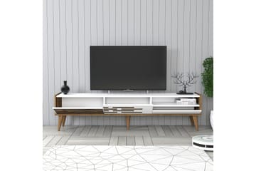 Valensiya TV-benk 180 cm - Valnøtt/Hvit - Møbler - TV- & Mediamøbler - TV benk & mediabenk