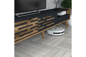 Valensiya TV-skap 180 cm - Valnøtt/Antrasitt - Møbler - TV- & Mediamøbler - TV-møbelsett