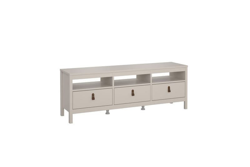 Vallvidera Gulvstående TV-benk 151 cm med Oppbevaring i Lys Tre - Beige - Møbler - TV- & Mediamøbler - TV benk & mediabenk