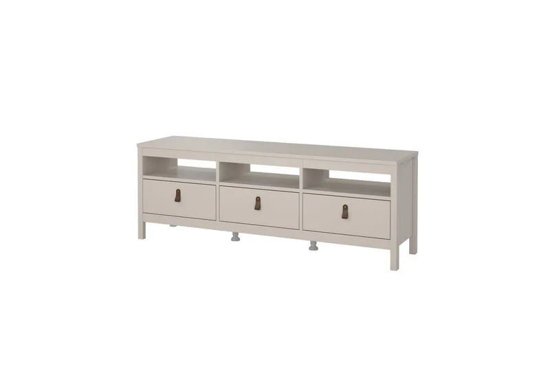 Vallvidera Gulvstående TV-benk 151 cm med Oppbevaring i Lys Tre, Beige
