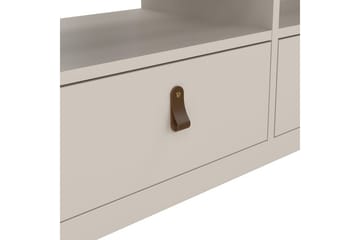 Vallvidera Gulvstående TV-benk 151 cm med Oppbevaring i Lys Tre - Beige - Møbler - TV- & Mediamøbler - TV benk & mediabenk