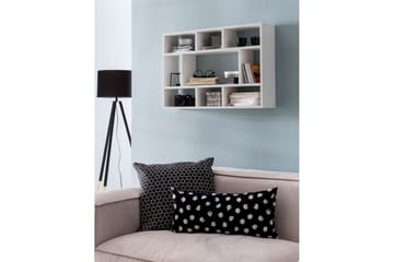 Vegghylle Wohnling melaminbelagt sponplate, bokoppbevaring, veggmontert, moderne stil Hvit - Hvit - Oppbevaring - Hylle - Vegghylle