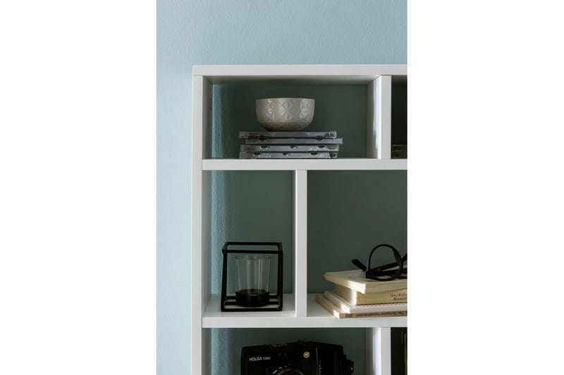 Vegghylle Wohnling melaminbelagt sponplate, bokoppbevaring, veggmontert, moderne stil Hvit - Hvit - Oppbevaring - Hylle - Vegghylle
