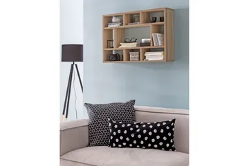 Vegghylle Wohnling melaminbelagt sponplate, bokoppbevaring, veggmontert, moderne stil Sonoma - Sonoma - Oppbevaring - Hylle - Vegghylle