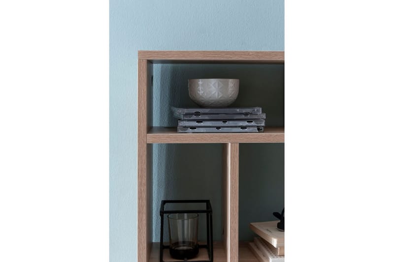 Vegghylle Wohnling melaminbelagt sponplate, bokoppbevaring, veggmontert, moderne stil Sonoma - Sonoma - Møbler - TV- & Mediamøbler - TV-hylle