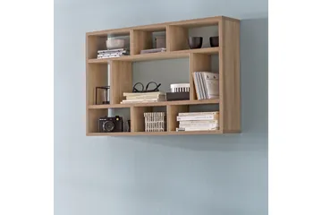 Vegghylle Wohnling melaminbelagt sponplate, bokoppbevaring, veggmontert, moderne stil Sonoma - Sonoma - Oppbevaring - Hylle - Vegghylle