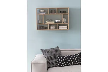 Vegghylle Wohnling melaminbelagt sponplate, bokoppbevaring, veggmontert, moderne stil Sonoma - Sonoma - Oppbevaring - Hylle - Vegghylle