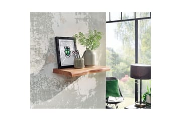 Vegghylle Wohnling trekant, heltre, flytende hylle, landlig stil 40 cm - 40 cm - Oppbevaring - Hylle - Vegghylle