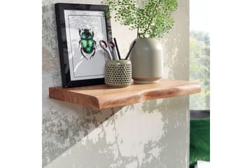 Vegghylle Wohnling trekant, heltre, flytende hylle, landlig stil 40 cm - 40 cm - Møbler - TV- & Mediamøbler - TV-hylle