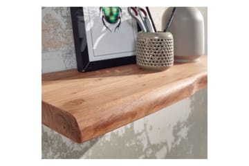 Vegghylle Wohnling trekant, heltre, flytende hylle, landlig stil 40 cm - 40 cm - Møbler - TV- & Mediamøbler - TV-hylle