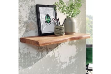 Vegghylle Wohnling trekant, heltre, flytende hylle, landlig stil 60 cm - 60 cm - Møbler - TV- & Mediamøbler - TV-hylle