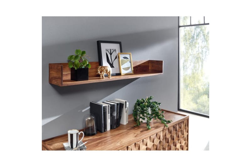 Vegghylle Wohnling Vegghengt i heltre 120 cm landstil - Møbler - TV- & Mediamøbler - TV-hylle