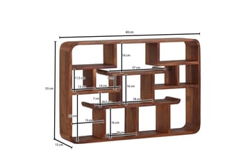 Vegghylle Wohnling Vegghengt pynteshelf i heltre 80 cm landstil - Møbler - TV- & Mediamøbler - TV-hylle