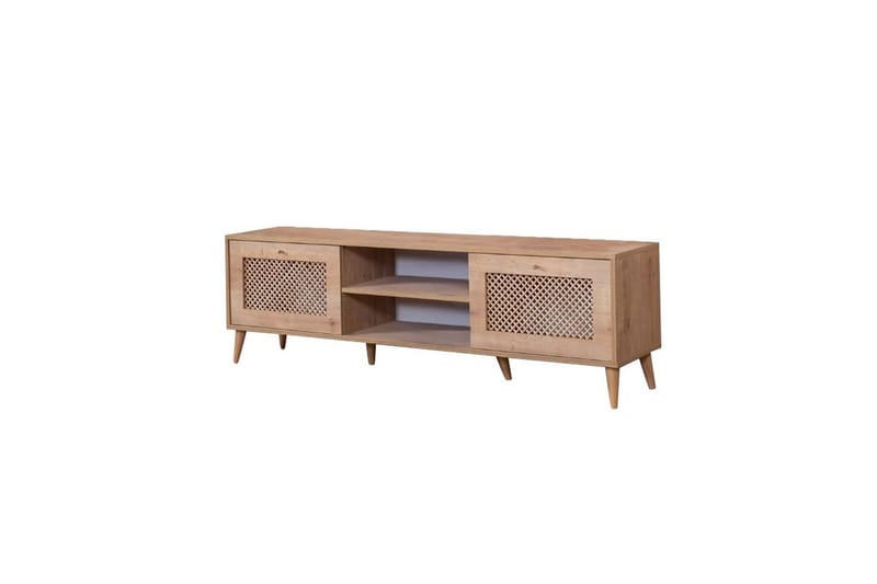 Velin TV-benk 55 cm - Mellomfarget tre - Møbler - TV- & Mediamøbler - TV benk & mediabenk