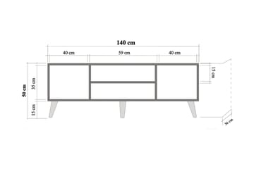 Vellavie TV-benk 140 cm Dekor - Møbler - TV- & Mediamøbler - TV benk & mediabenk