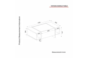 Veyron TV-benk 103,8 cm - Svart/Gull - Møbler - TV- & Mediamøbler - TV benk & mediabenk