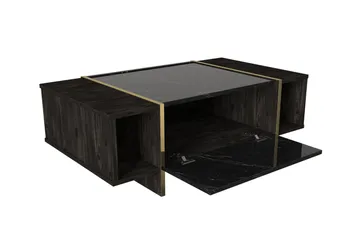 Veyron TV-benk 103,8 cm - Svart/Gull - Møbler - TV- & Mediamøbler - TV benk & mediabenk