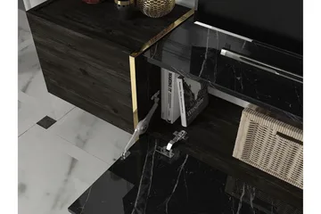 Veyron TV-benk 103,8 cm - Svart/Gull - Møbler - TV- & Mediamøbler - TV benk & mediabenk