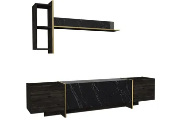 Veyron TV-benk 103,8 cm - Svart/Gull - Møbler - TV- & Mediamøbler - TV benk & mediabenk