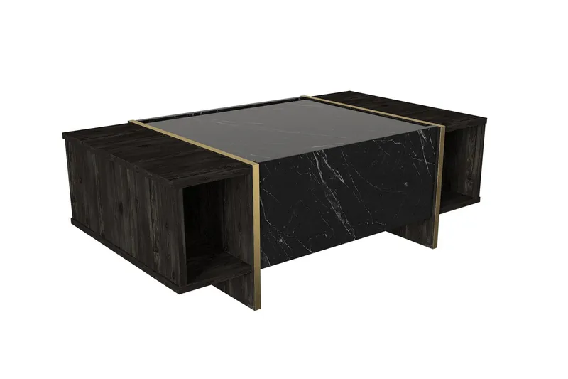 Veyron TV-benk 103,8 cm - Svart/Gull - Møbler - TV- & Mediamøbler - TV benk & mediabenk