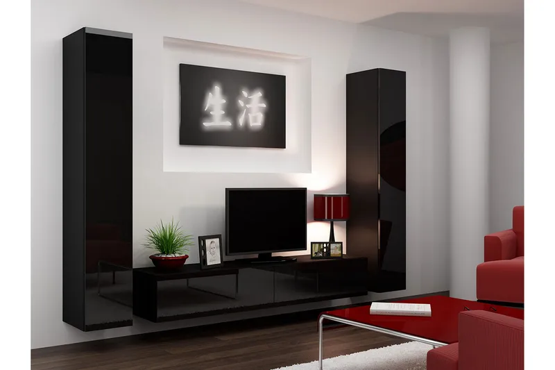Vigo TV-møbelsett 260x40x180 cm