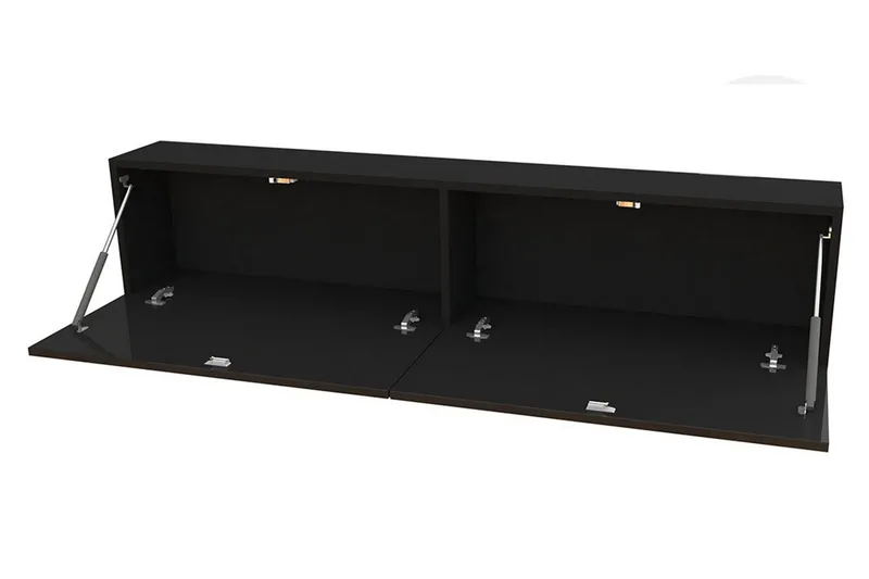 Vigo TV-møbelsett 280x40x180 cm - Svart / Hvit - Møbler - TV- & Mediamøbler - TV-møbelsett