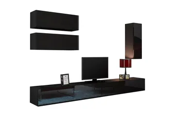 Vigo TV-møbelsett 280x40x180 cm - Møbler - TV- & Mediamøbler - TV-møbelsett