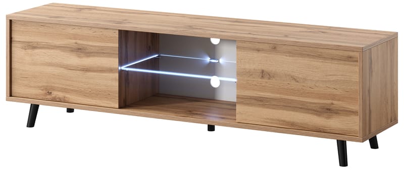 Vipan TV-benk 140 cm - Eik - Møbler - TV- & Mediamøbler - TV benk & mediabenk