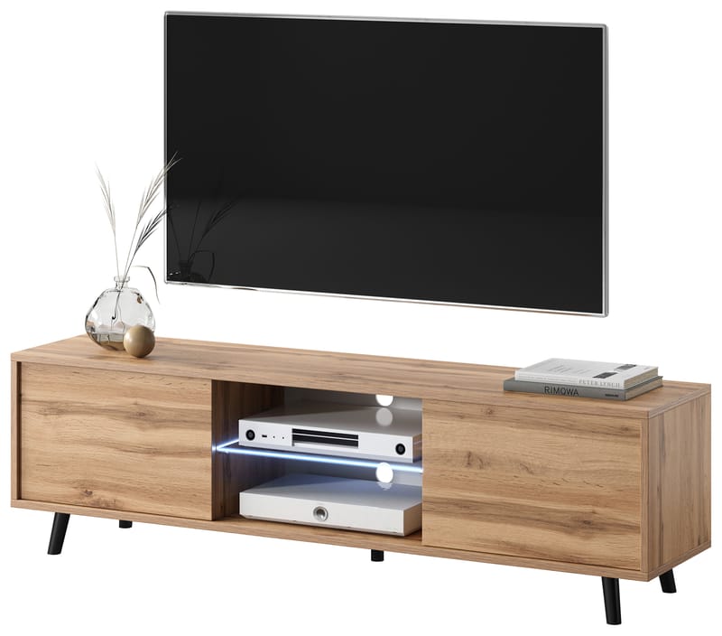 Vipan TV-benk 140 cm - Eik - Møbler - TV- & Mediamøbler - TV benk & mediabenk