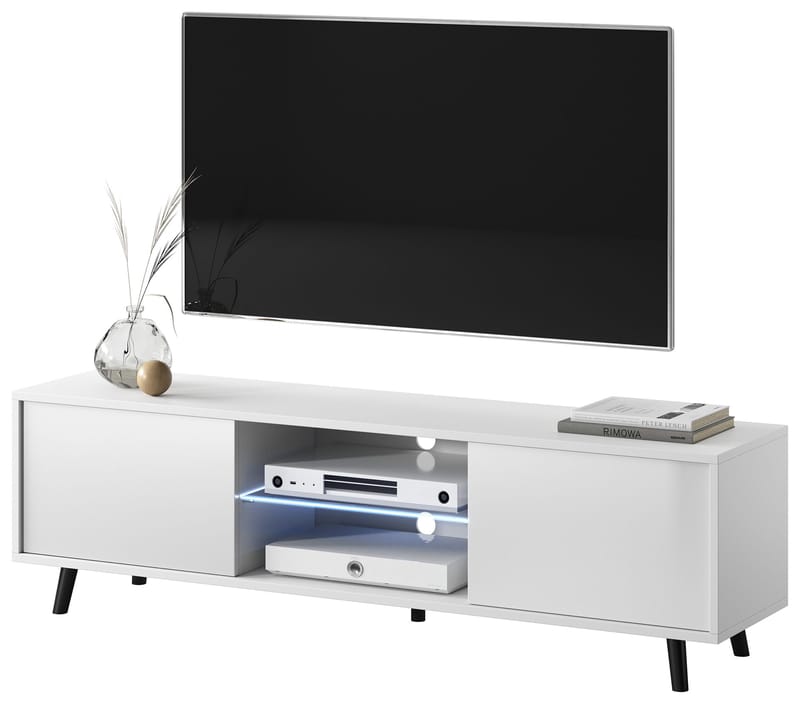 Vipan TV-benk 140 cm - Hvit - Møbler - TV- & Mediamøbler - TV benk & mediabenk