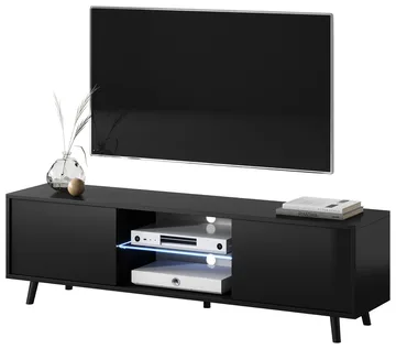 Vipan TV-benk 140 cm - Svart - Møbler - TV- & Mediamøbler - TV benk & mediabenk