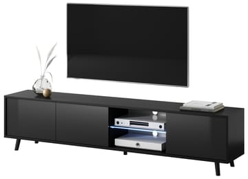 Vipan TV-benk 175 cm - Svart - Møbler - TV- & Mediamøbler - TV benk & mediabenk